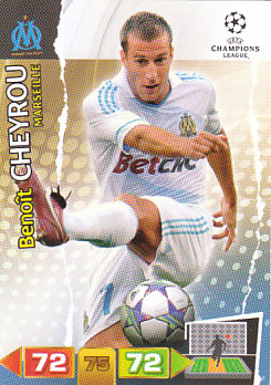 Benoit Cheyrou Olympique Marseille 2011/12 Panini Adrenalyn XL CL #196